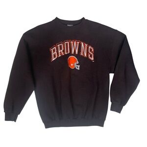Cleveland Browns large Logo 7 vintage sweatshirt football made in USA bloke spor